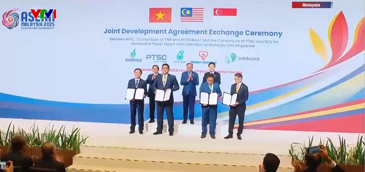 Tăng cường phát triển chung về năng lượng giữa Việt Nam, Malaysia và Singapore